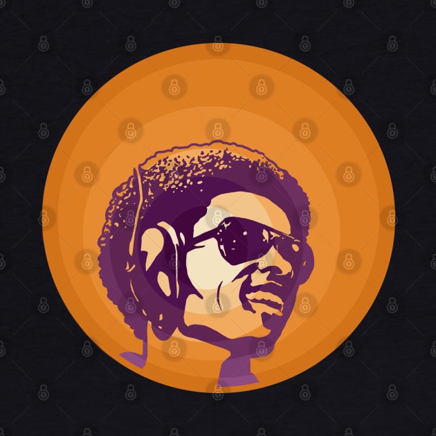 Stevie Wonder (Orange/Purple) by PlaidDesign